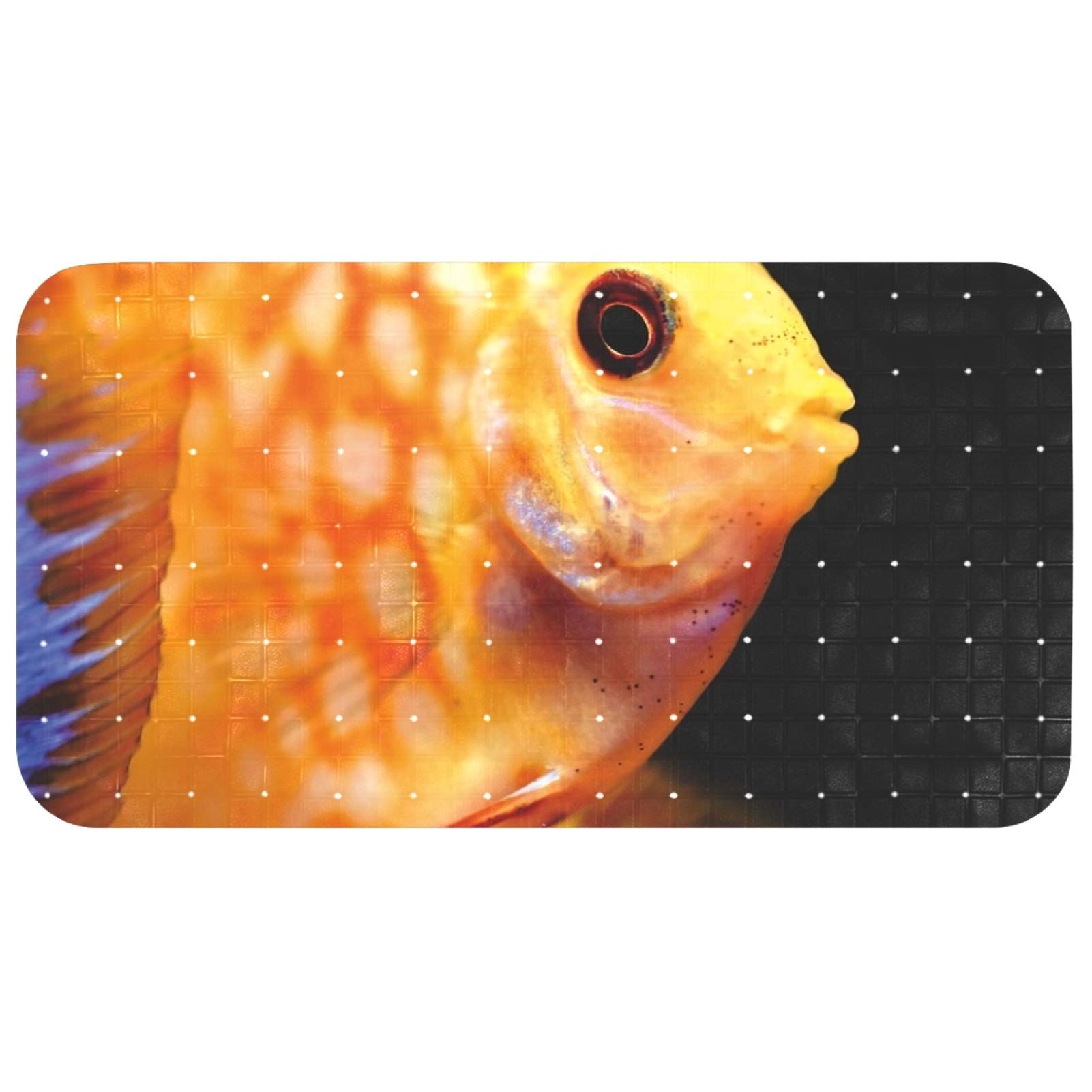 Tapis de bain anti-glissade avec trous de drainage contre l'eau stagnante