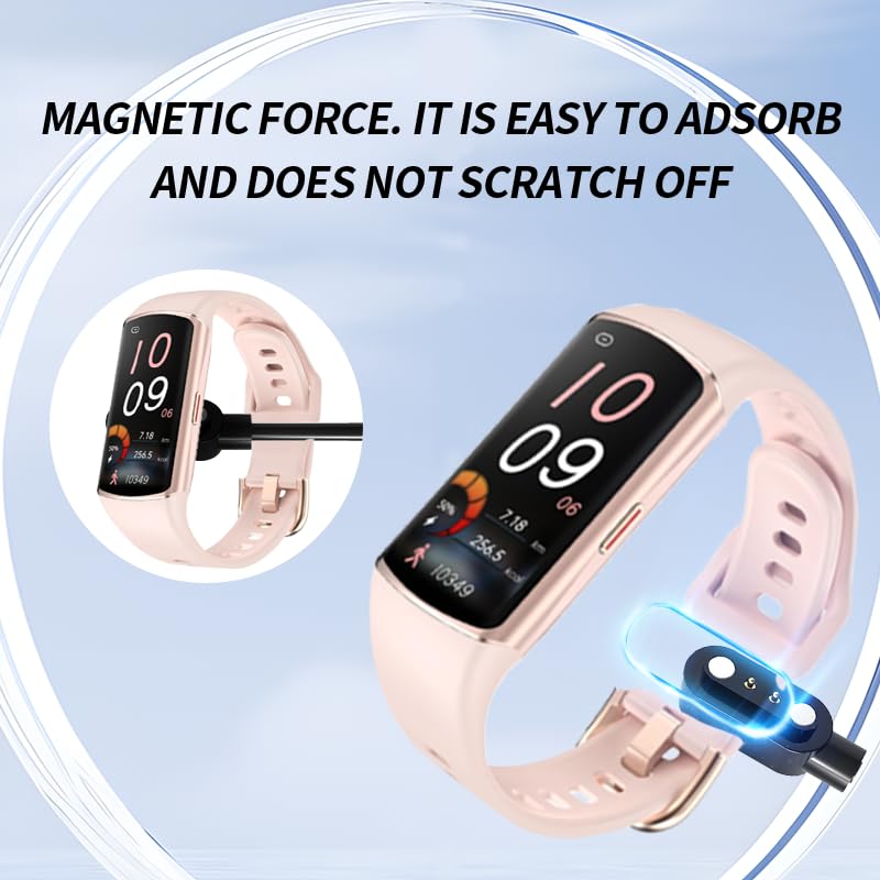 [2 Pack] for Bestinn 1.58 inch Smart Watch Fitness Tracker Charger, Magnetic Replacement USB Charging Cable Compatible with Bestinn Smart Watch Accessories(Black) image 3