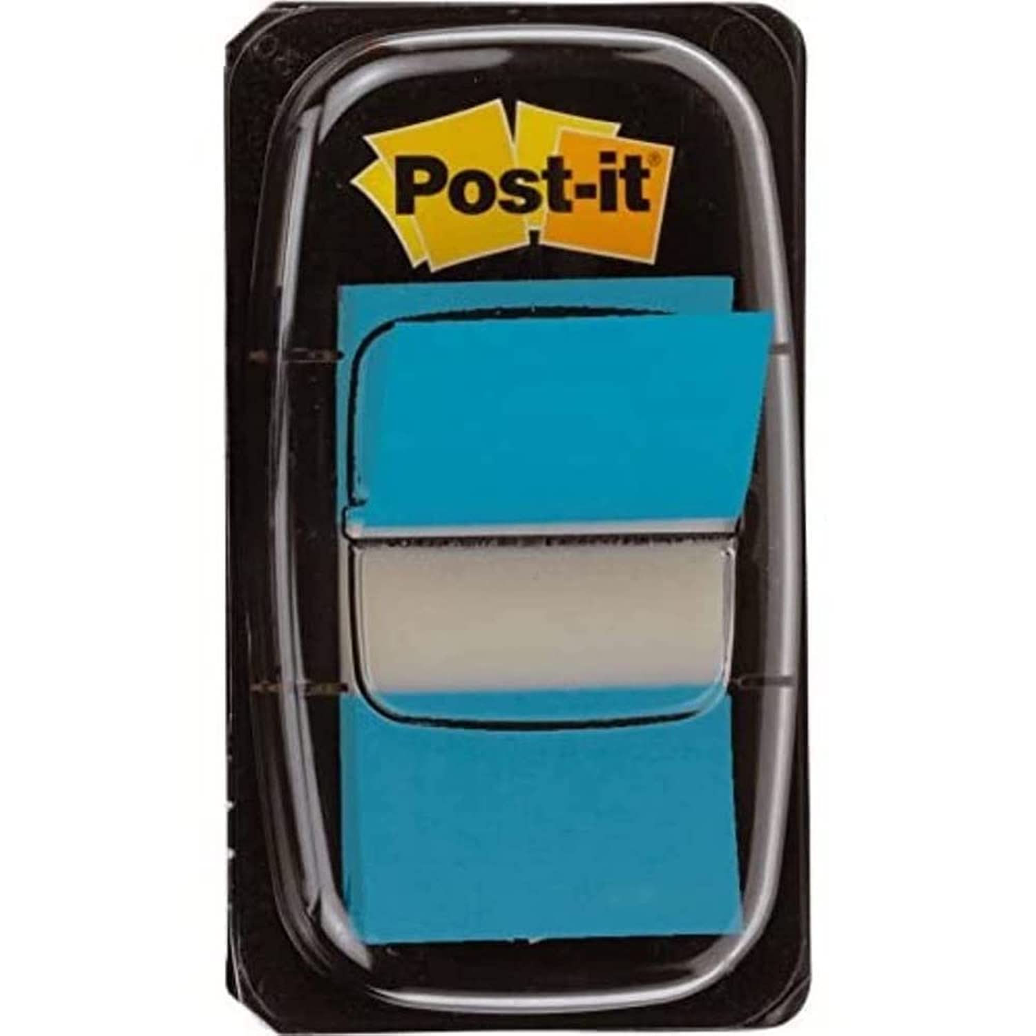 Post-it Index Medium Plastic Dispenser - Bright Blue (Pack of 50) — image 1