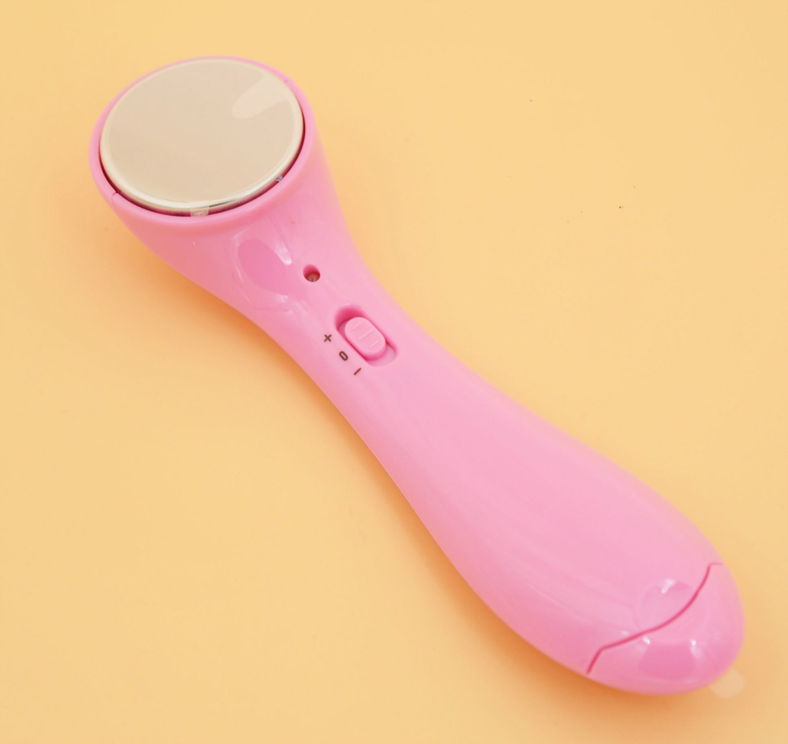 Most Popular Electronic Vibration Iontophoresis Apparatus Face Massager Facial Skin Care Cleaner Beauty Instrument (Pink)