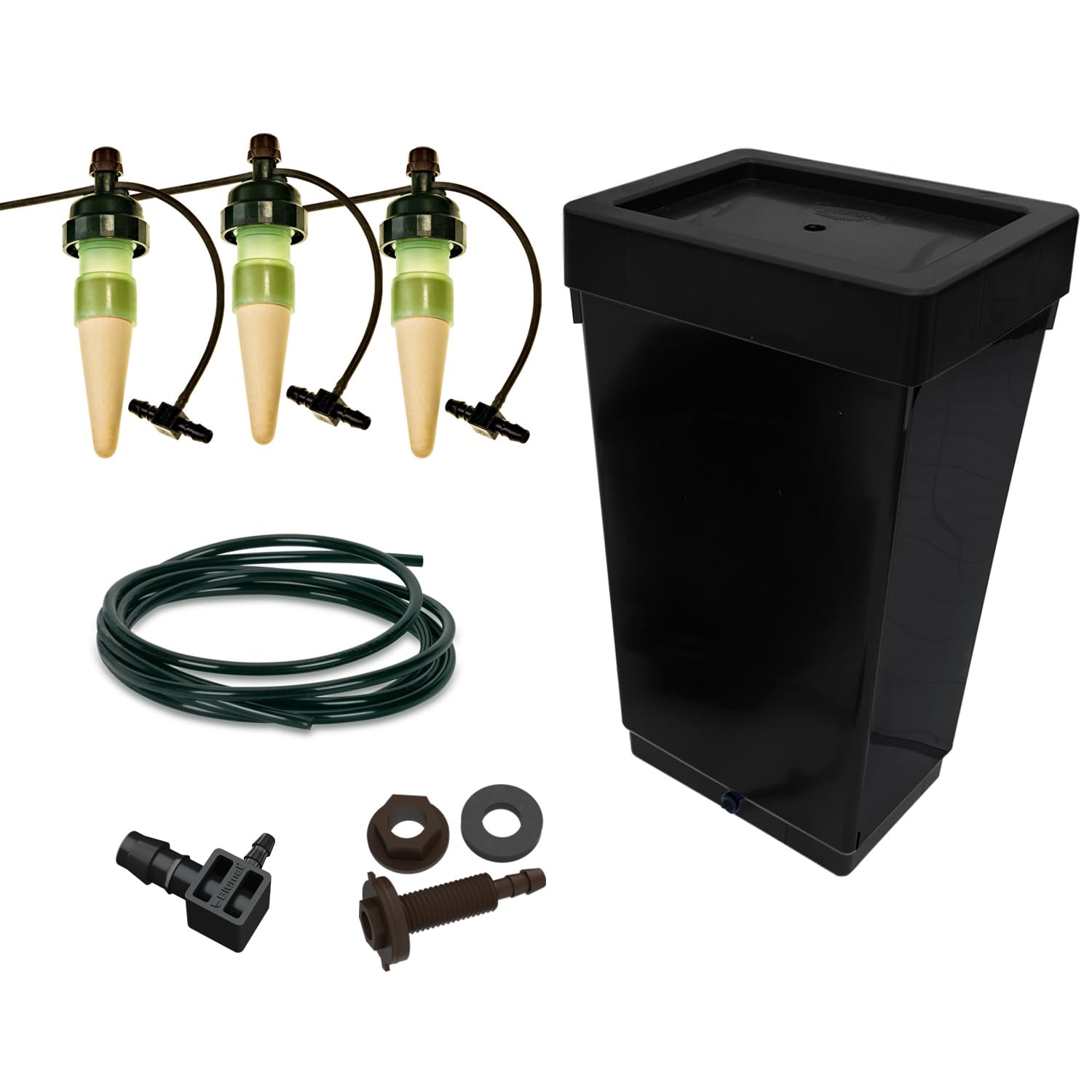 Bewässerungsset für 3 Pflanzen mit 47 L Tank – inkl. original Blumat Tropfer & Zubehör