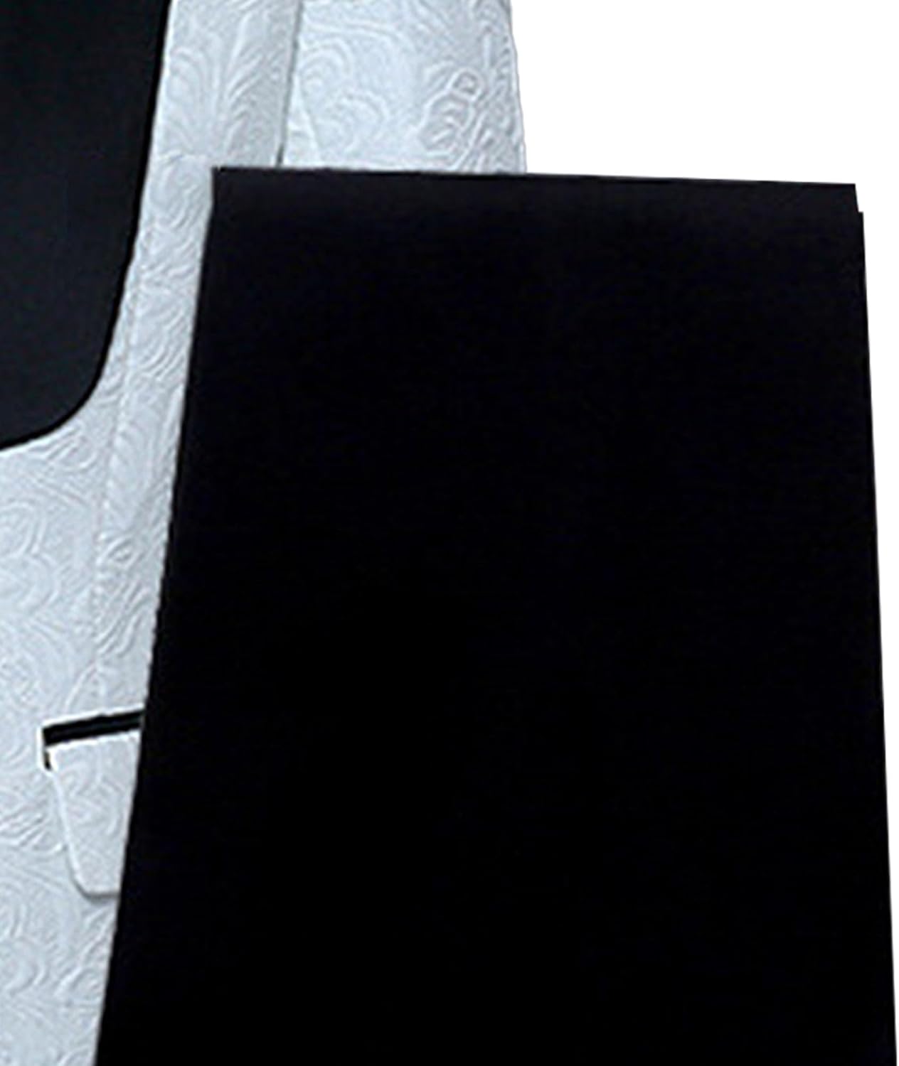 JEsilunmaMY 3 Piece Tuxedo Suits for Men Shawl Collar Slim Fit Jacquard Jacket Vest & Pant Floral Suit Set for Wedding Prom