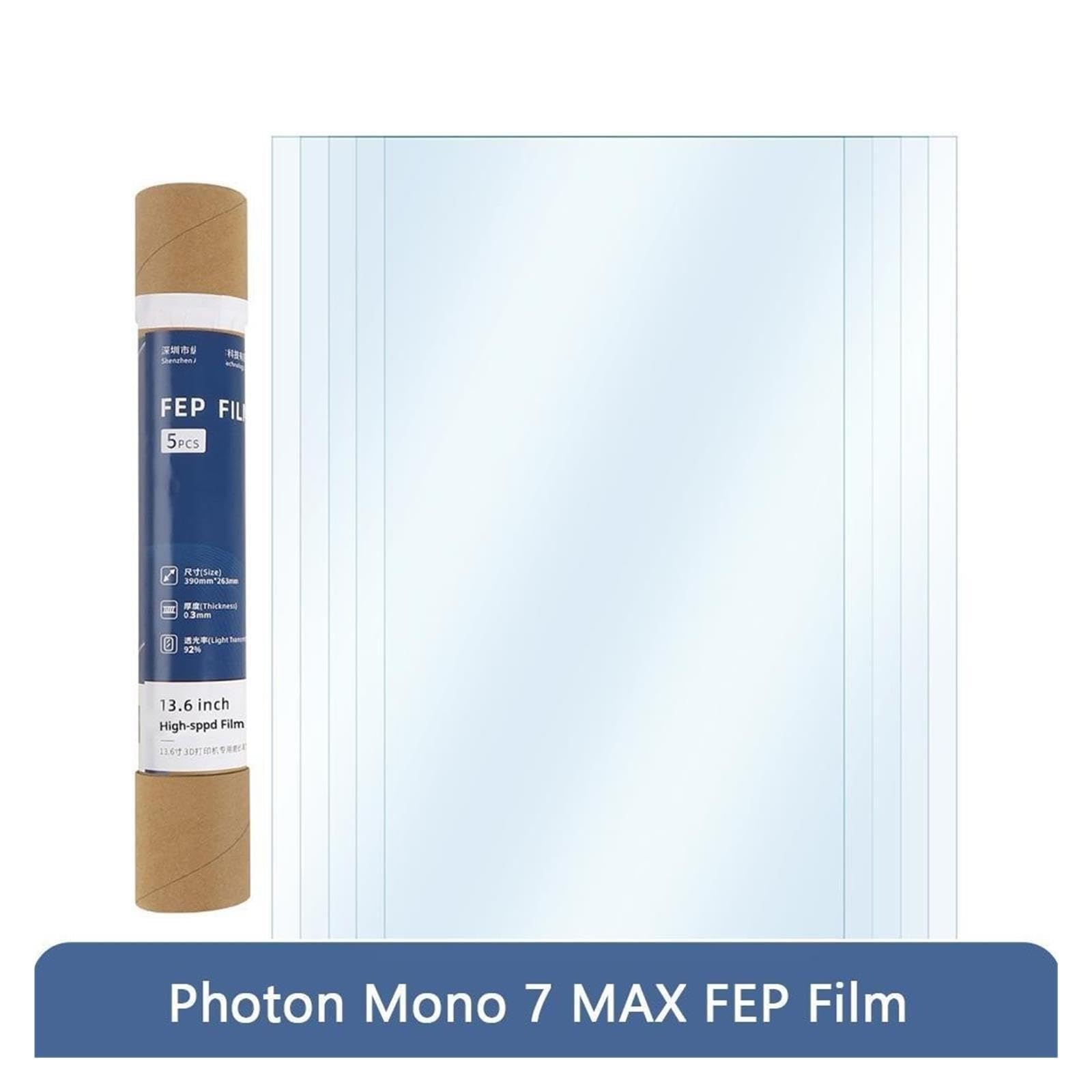 Photon Mono 7 MAX FEP-Film-Schnellwechselfolie, kompatibel mit Anycubic