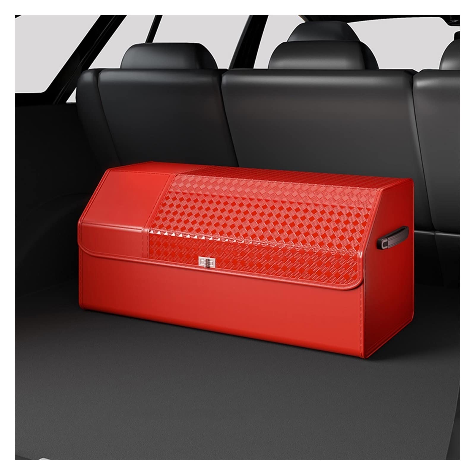 Dfrywdgsey C Multipurpose Foldable Ar Trunk Storage Box Organizer With Lid(C)