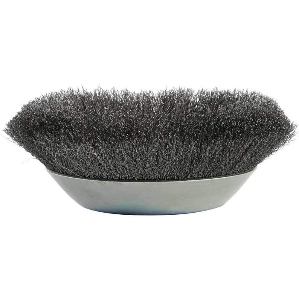 Spazzola Professionale per Erbacce, Spazzola per Erbacce in Acciaio HSS per Decespugliatore Annodato, Decespugliatore più Morbido, Diametro 200 Mm, Foro 25,4 Mm (Filo Piegato)