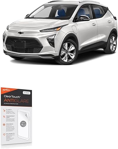 BoxWave - Protector de pantalla compatible con Chevrolet 2022 Bolt EUV Display (10.2 pulgadas), ClearTouch antirreflejos (paquete de 2), película