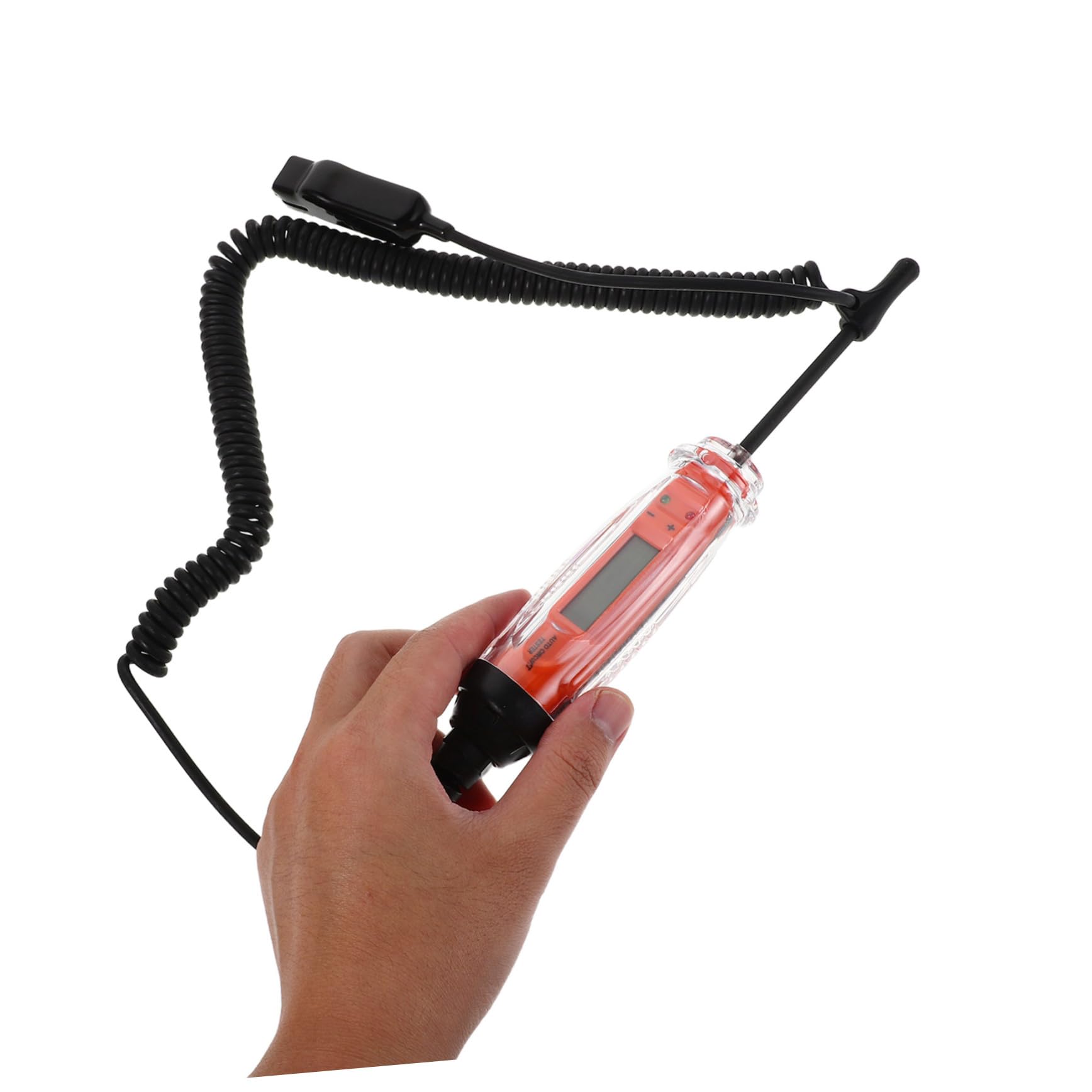 Tester Digital de Automotriz con Pantalla LCD Portátil y Ergonómico para Medición de Voltaje y Continuidad Sistemas Eléctricos de Coches para Reparaciones Reducidos