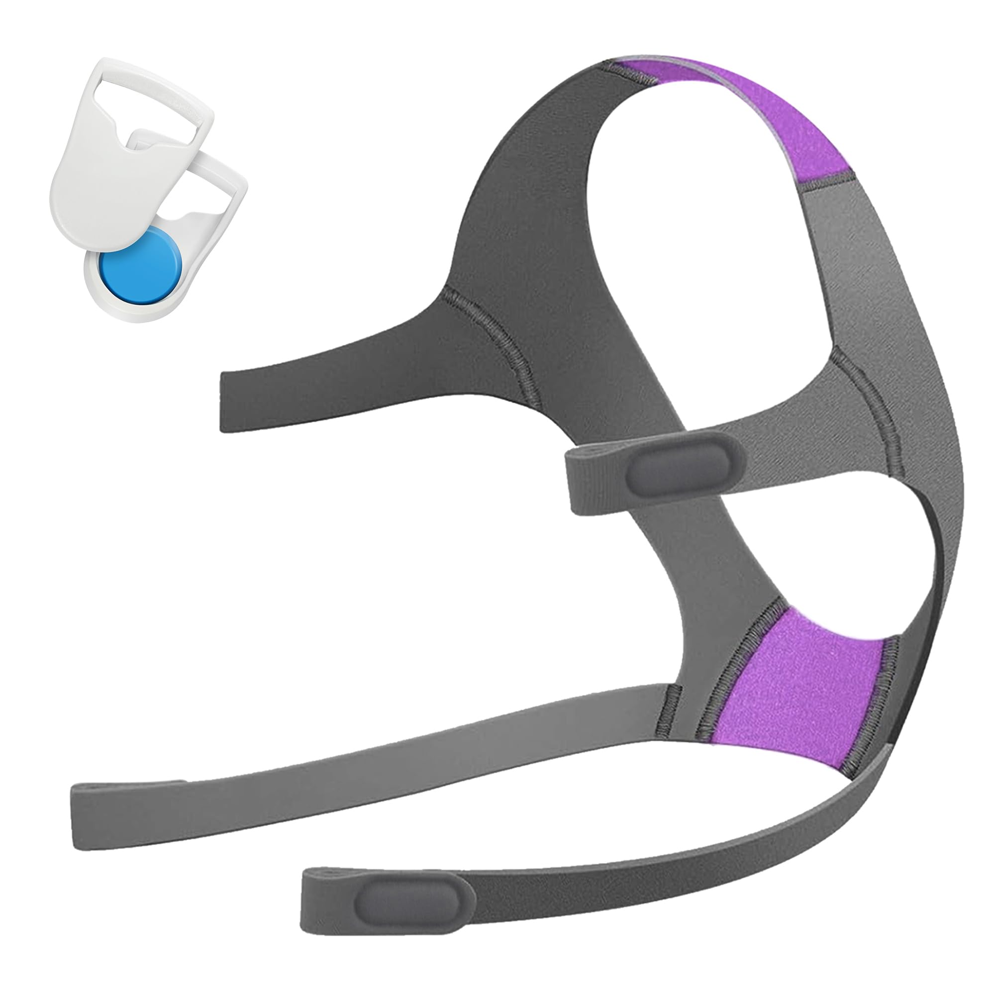 Headgear for AirFit F20 /AirTouch F20,1 Pack Replacement F20 Headgear(Purple) with 1 Pair Magnetic Clips