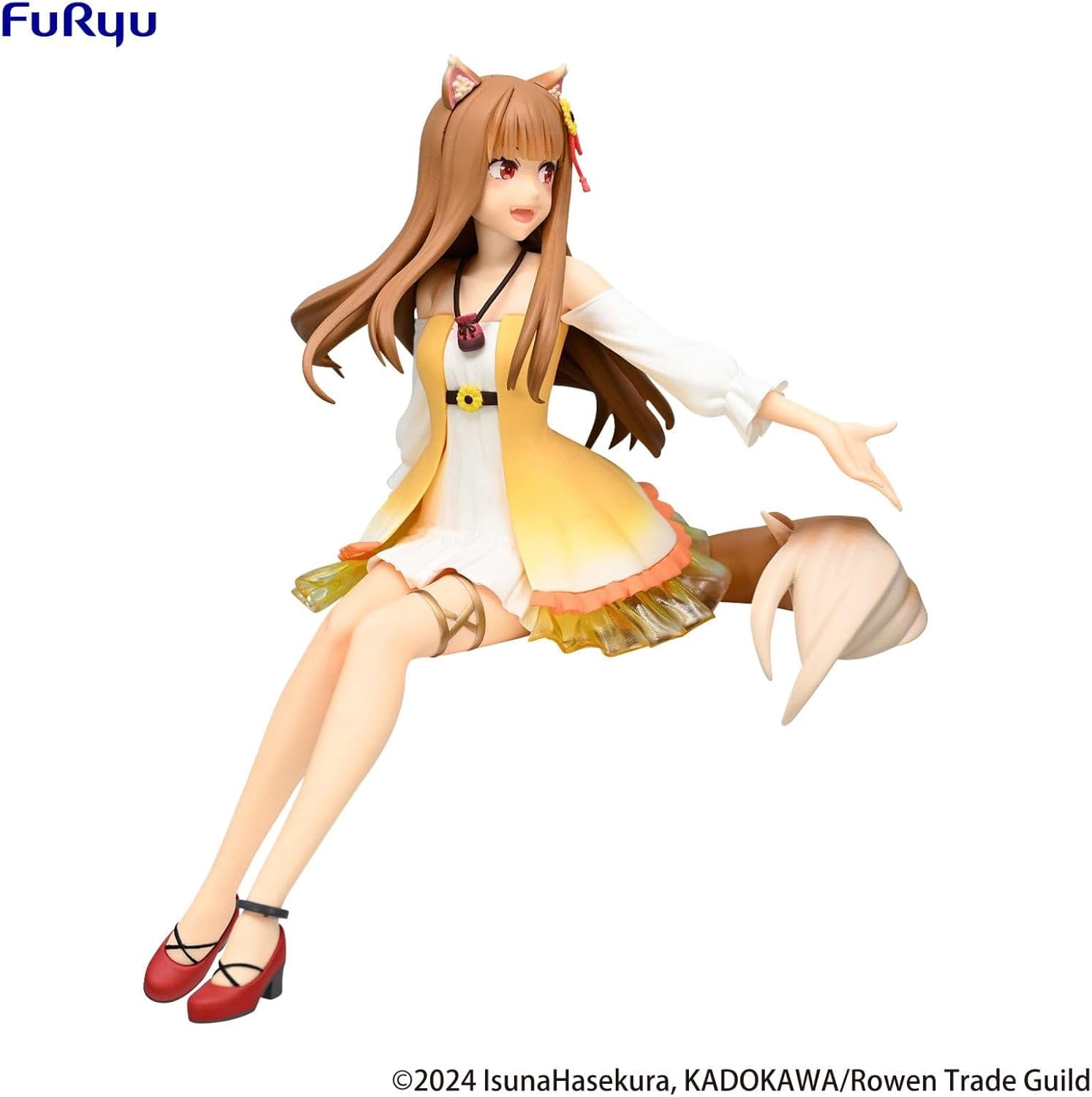 Thunder Tech Spice and Wolf Noodle Stopper Figura -Holo Girasole Dress ver.- Personaggio anime giapponese