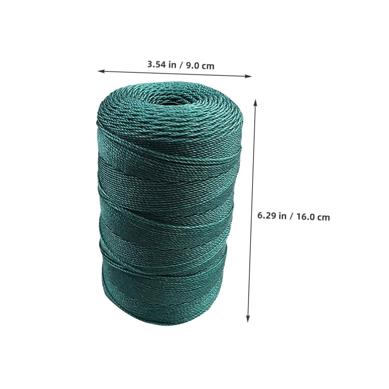 Cabilock Cuerda de Nailon Trenzada de 6 Hilos para Reparación de Redes de Pesca Resistente para Agua Dulce y Salada Paquete de 2 Unidades Cuerda Multiusos para Amarre y Reparación