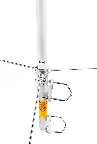 Miniatura 7 de Diamond Antenna Antena repetidora base de doble banda X30A - Antena UHF VHF de alta ganancia de 6.6 ft27.6 in con ganancia de 6,5 dB y construcción