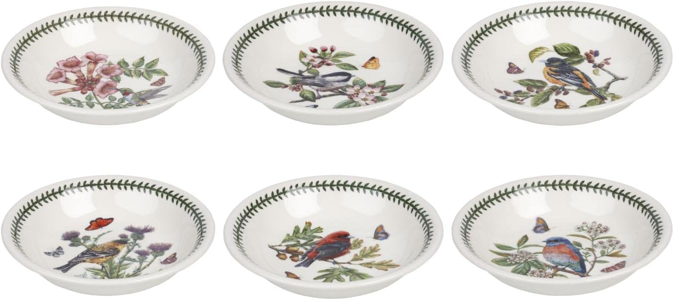 PortmeirionBotanic Garden Birds - 8" Pasta Bowls - Set of 6