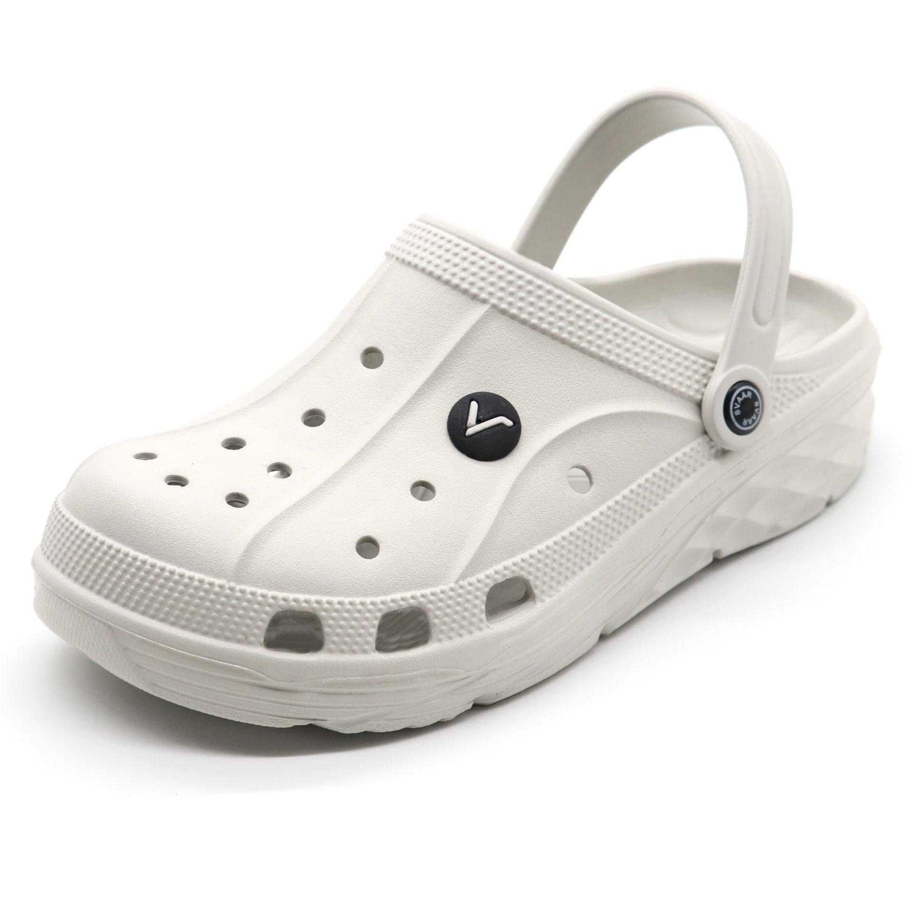 Men's Lightweight Classic Clogs || Sandals with Adjustable Back Strap for Men, Olive Green, 41.5 EU