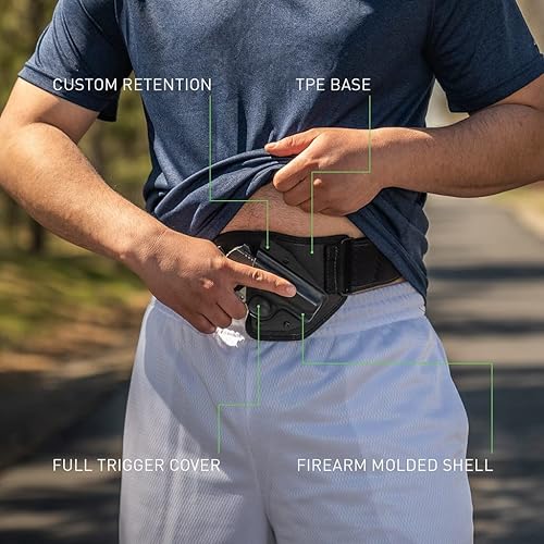 Miniatura 4 de Low-Pro - Banda para el vientre compatible con Glock, 43x, diestro, extragrande