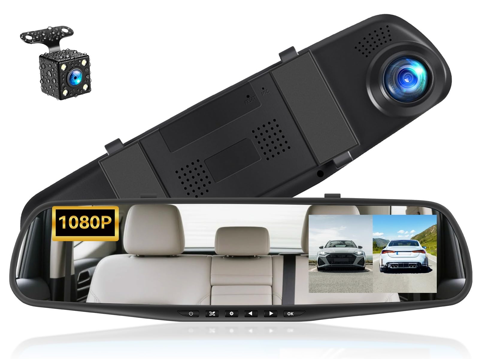 Photo 1 of CAMECHO 4.5" 1080P Mirror Dash Cam