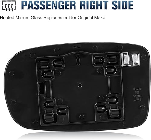 Miniatura 5 de Espejo lateral del pasajero para Chrysler 200 2011-2017  Chrysler 300 2012-2021  Dodge Charger 2011-2021 - Retrovisores calefactables de repuesto