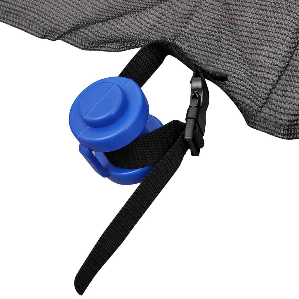 Rete di sicurezza per trampolino rotondo da 3,05 m con 6 aste, rete di ricambio per trampolino da giardino con cerniera, rete di protezione in PE resistente alle intemperie