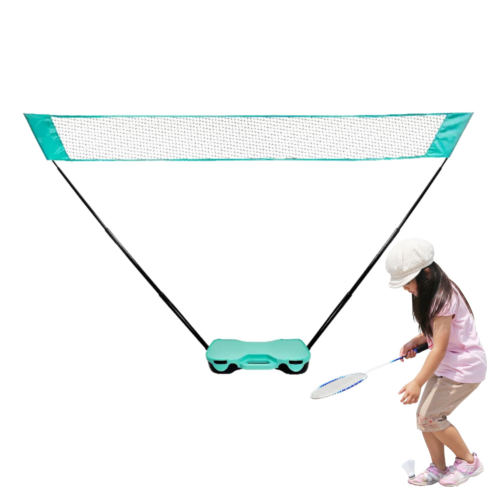 Rete da Badminton con Supporto Attrezzatura Outdoor con Base di Ricarico