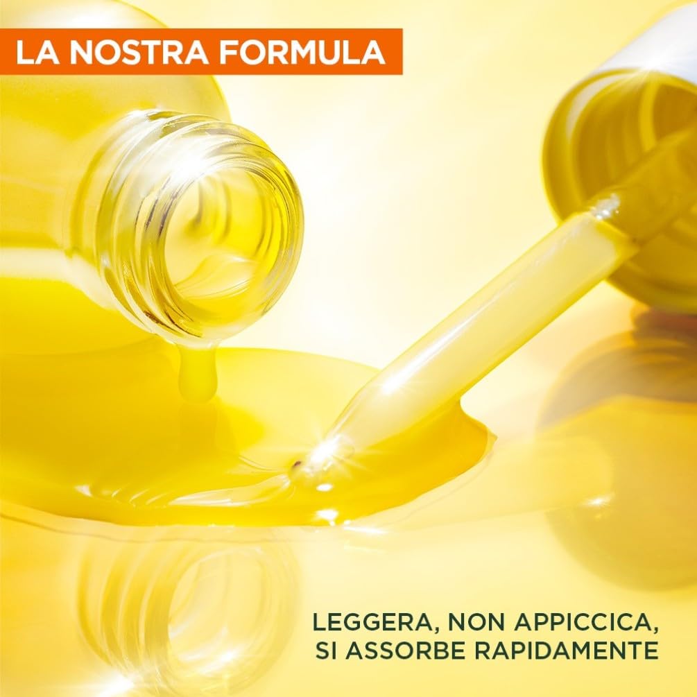 Garnier Siero Viso Vitamina C Anti-Macchie, Illuminante e Rimpolpante, Arricchito con Vitamina C, Niacinamide e Acido Salicilico, Pelle Libera dalle Macchie Scure in 6 Giorni, Incarnato Luminoso, 30ml