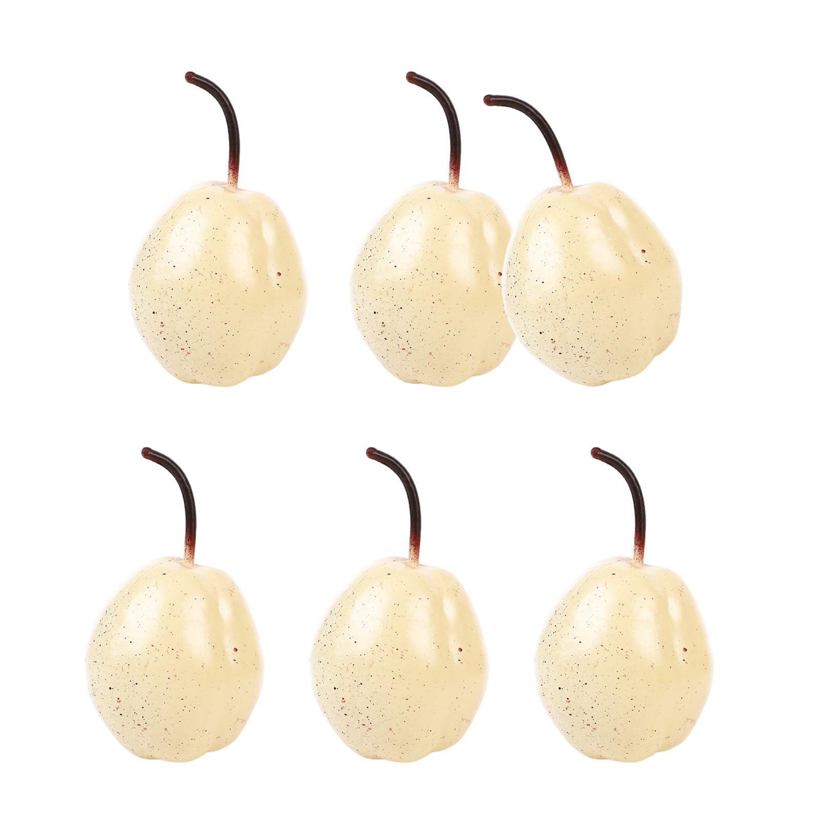 Elnwnnkc 6Pieces Realistic Pear Suitable for Food Displays and Classroom Demonstrations Adds a Touch of Charm Decorative Faux Pear