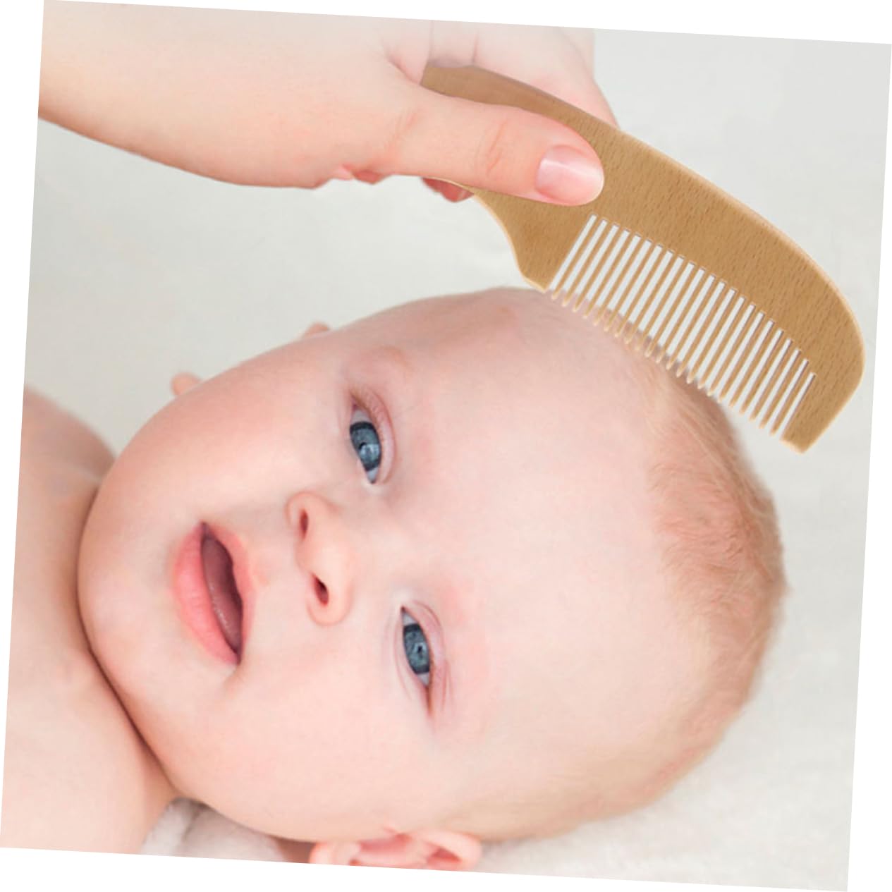 BIUDECO Newborn Wool Brush Set Combing Kit for Boys and Girls Portable Scalp Scrubber Home Bath Brush Kit Infant