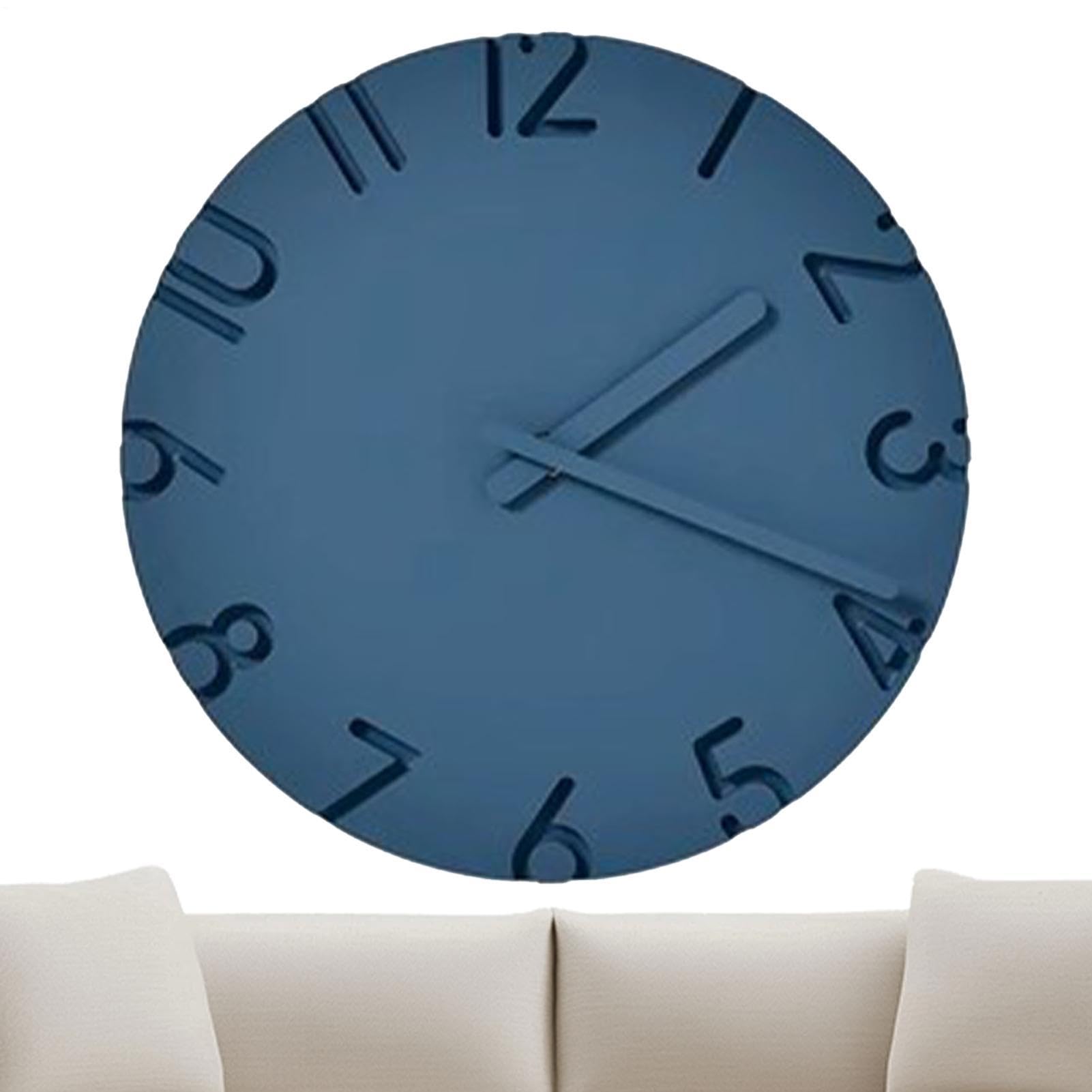 Horloge murale silencieuse et lisible pour classe et chambre