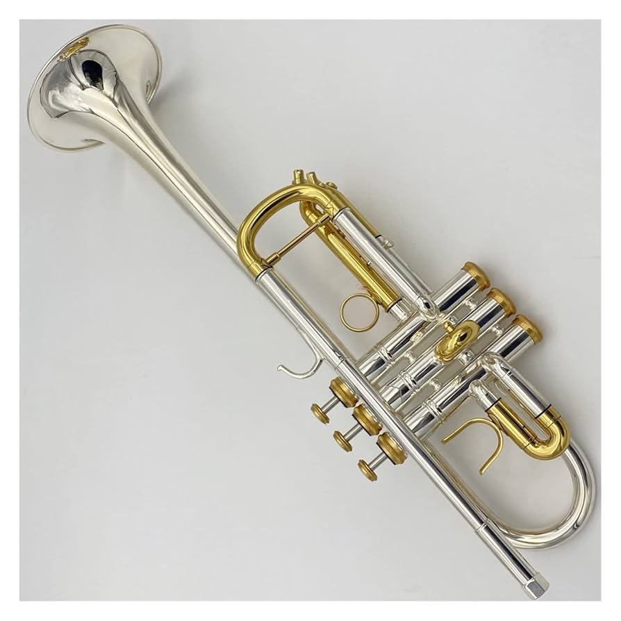 Ｃトランペット 銀メッキ 金アクセント Amazon.co.jp: 銀/金メッキのc-keyプロフェッショナル