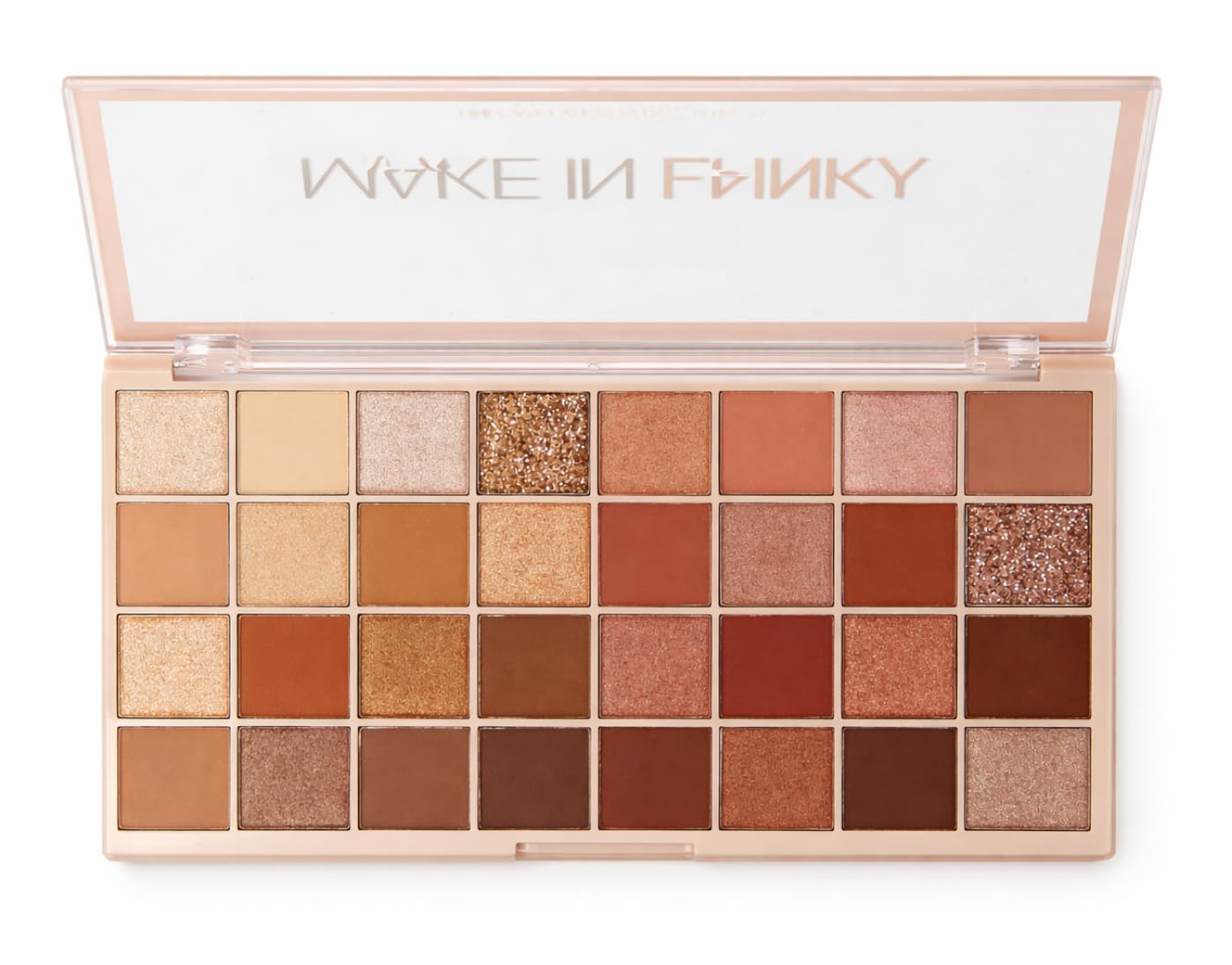 32 Color Nude & Natural Eyeshadow Palette – Matte, Shimmer & Glitter Combo | Cut Crease Professional Makeup Kit | Highly Pigmented Long-Lasting Eyeshadow palette-image-16