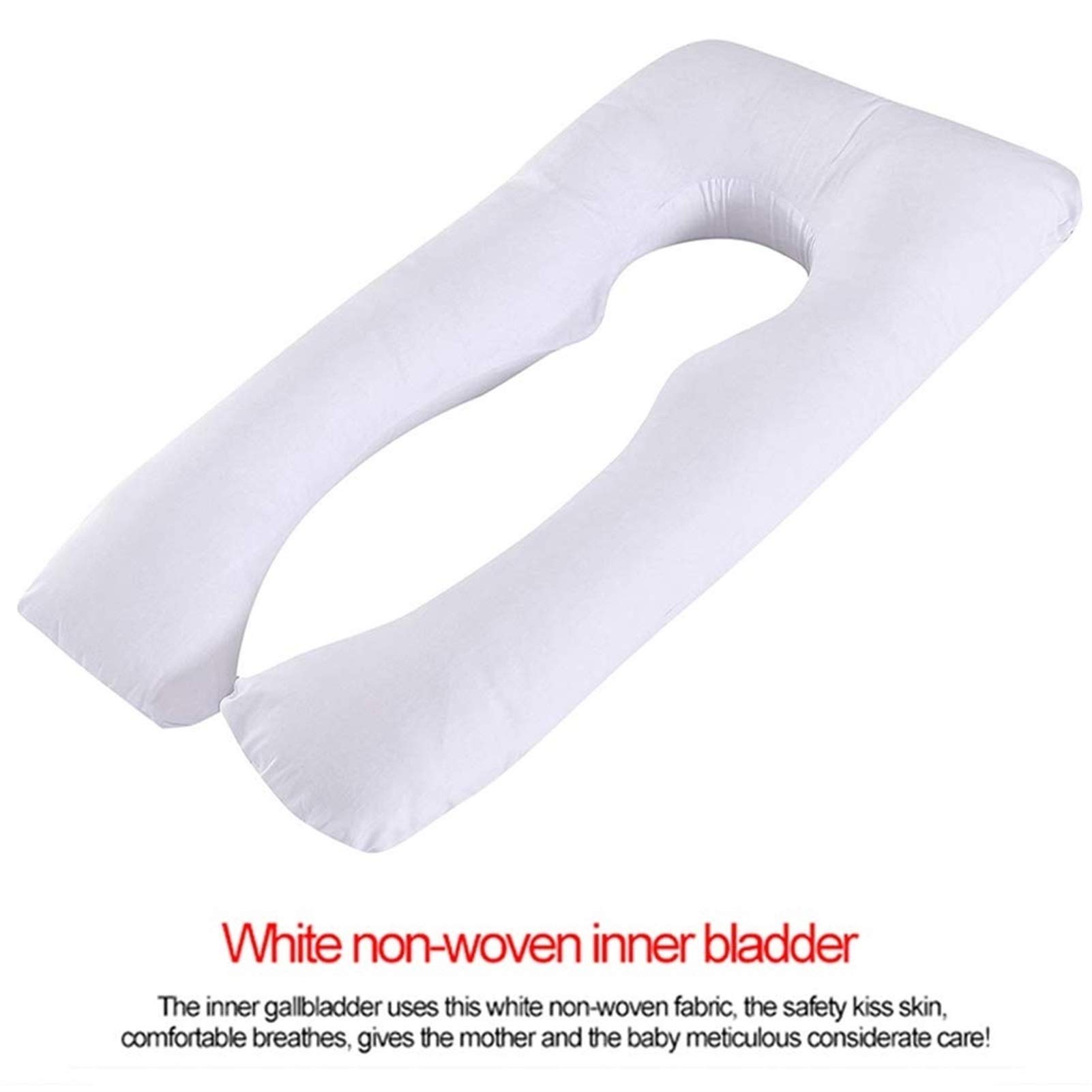 HMTE Accogliente U Cuscino per Il Corpo Sostegno per la Schiena Allattamento maternità Gravidanza Fibromialgia Cuscino per maternità Cuscino in Memory Foam maternità per Tutto Il Corpo 70x130 cm