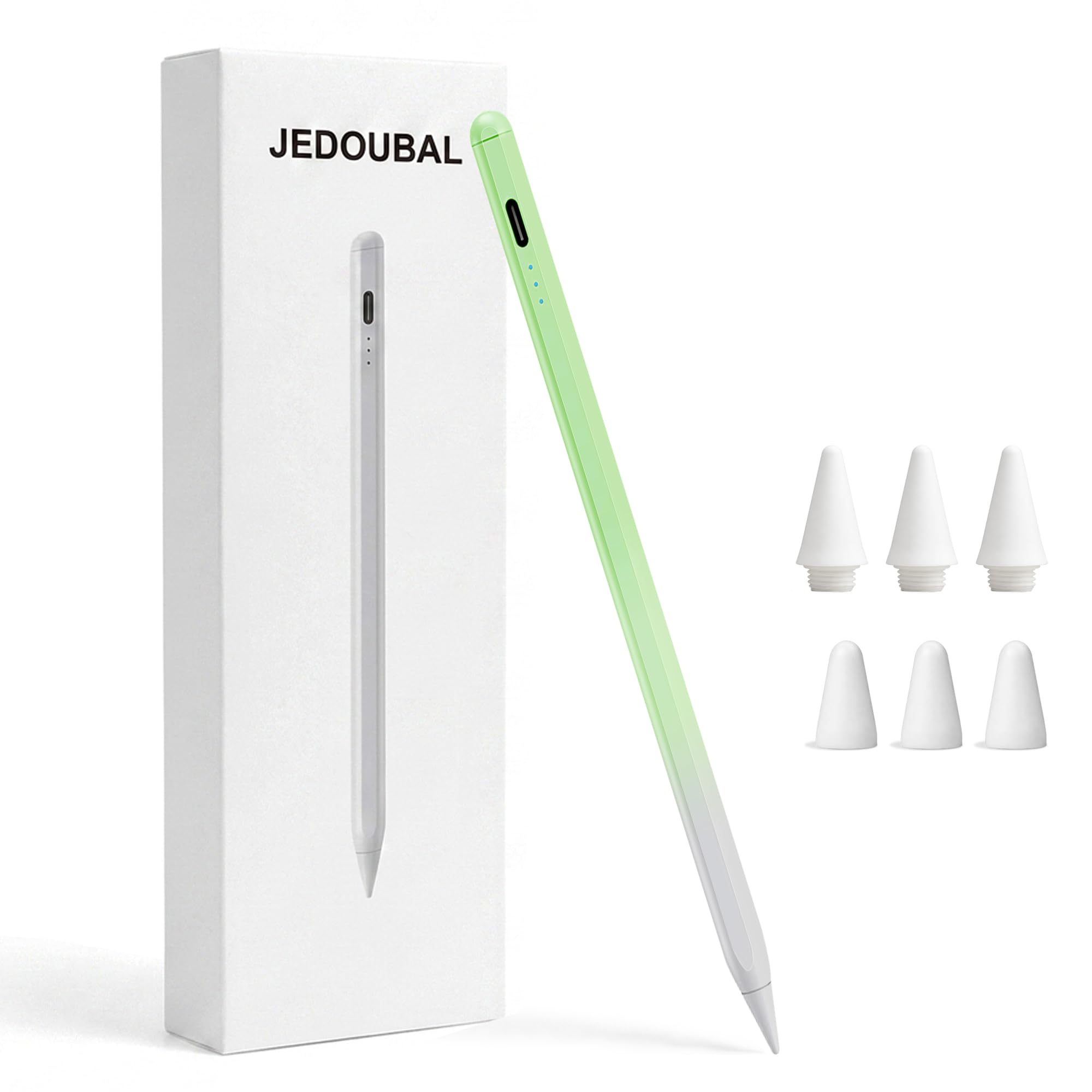 JEDOUBAL Stylus Pen for iPad 2018-2026, 3X Fast Charging iPad Pencil with Palm Rejection &amp; Tilt Sensitivity, Apple Pencil Alternative No Bluetooth Required Compatible with iPad Pro Air Mini