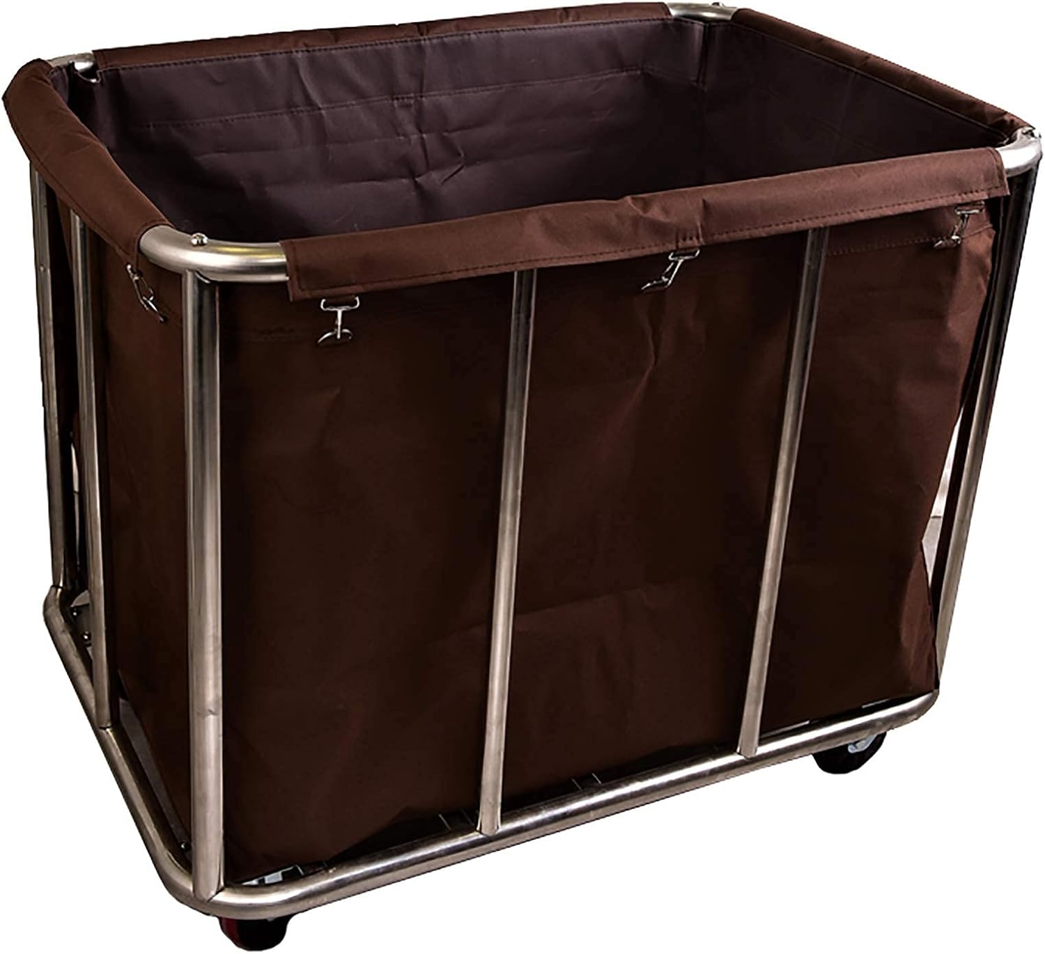 Home Houseware Cleaning Hamper Trolley - Professional Rolling Laundry Sorter Cart with Heavy Duty Wheels for Dirty Clothes Storage Baskets(10 Tube)