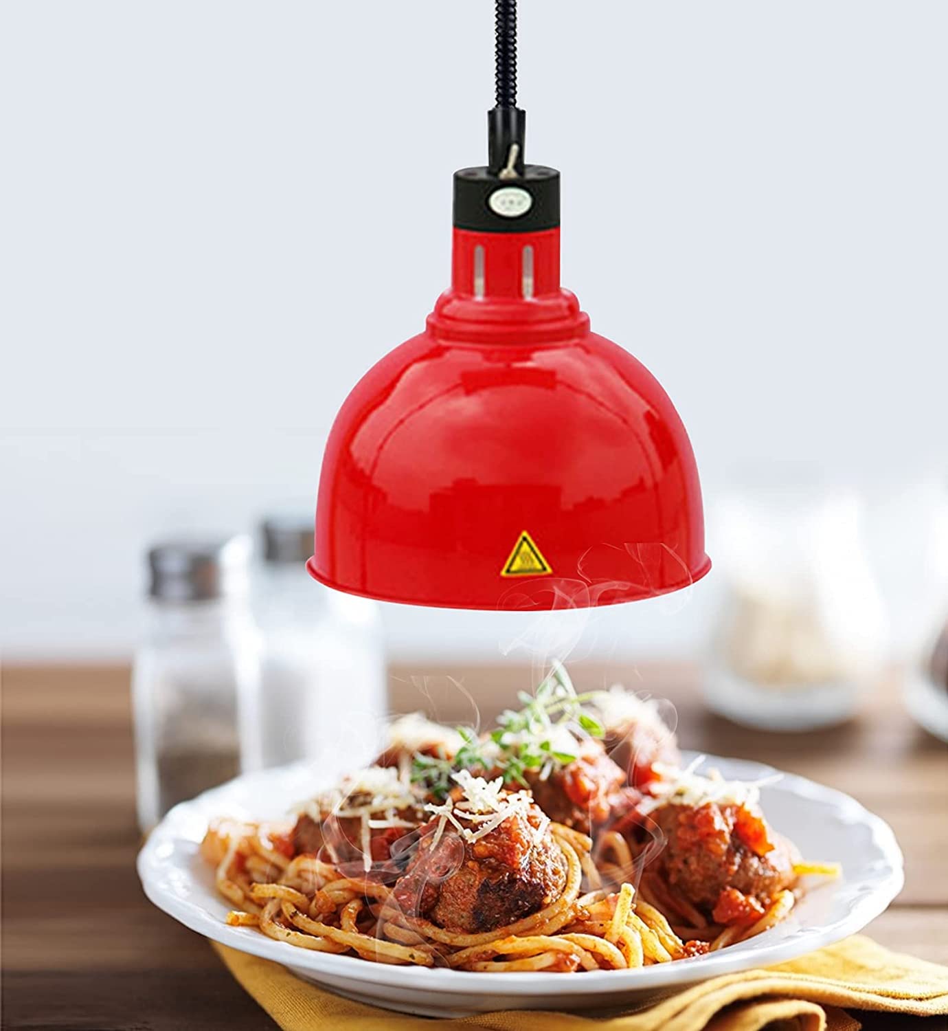 Lámpara de Calor Colgante para Alimentos de 300 W, lámpara de Calor para Alimentos de Cocina para Buffet, Equipo de calefacción de Cocina, Incluso disipación de Calor, Longitud del