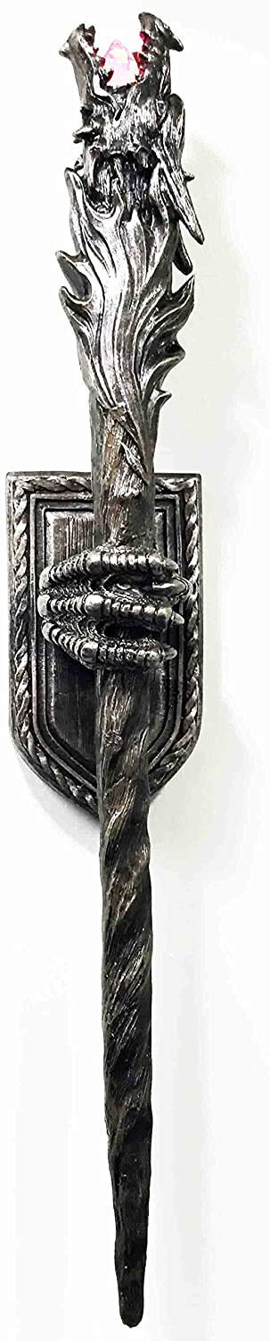 Amazon.com: Ebros Medieval Dungeon Head Scepter Orb Torch 23.5