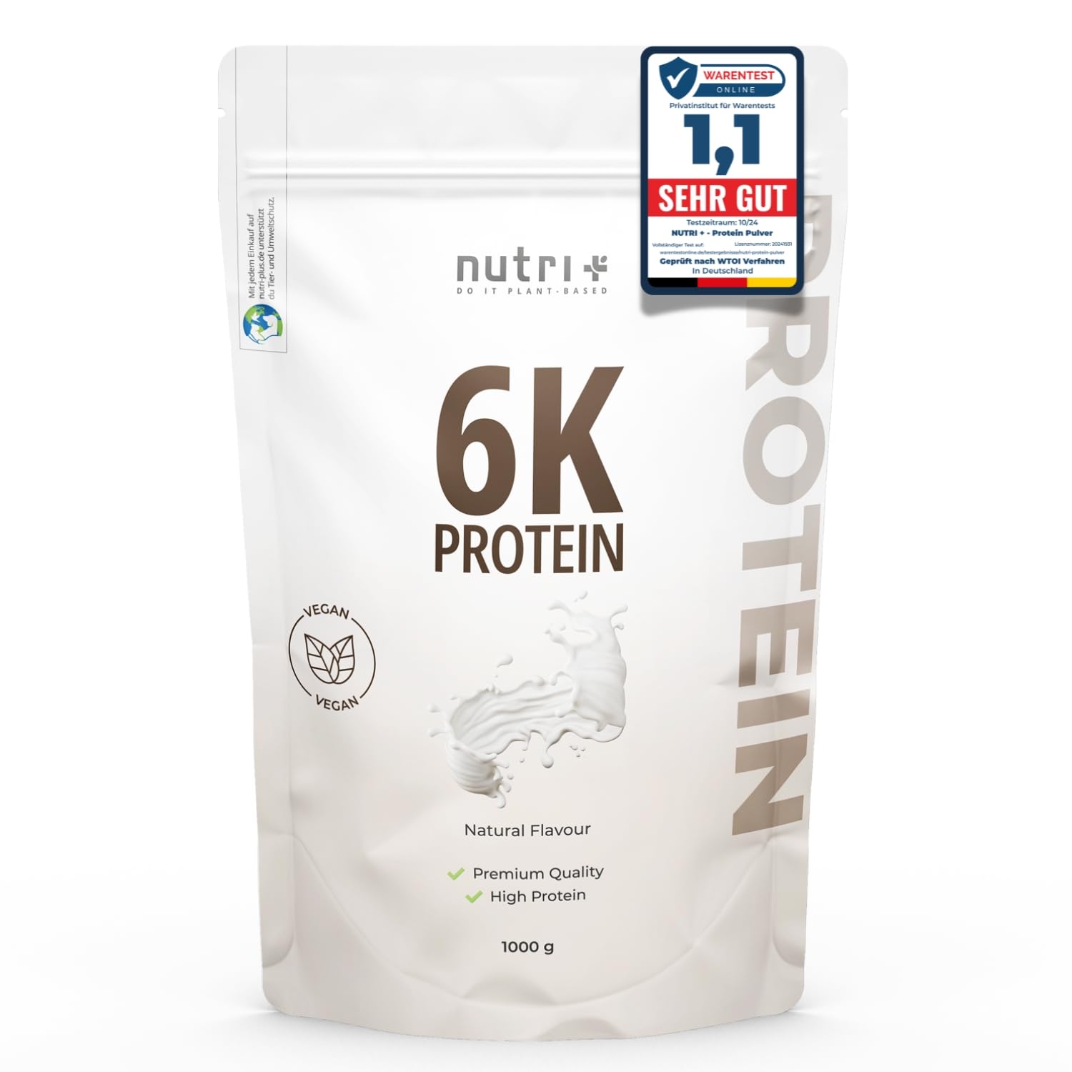 Frank Protein Bio Vegan - Neutrales Pflanzenprotein Mit 22g Eiweiß Pro Portion