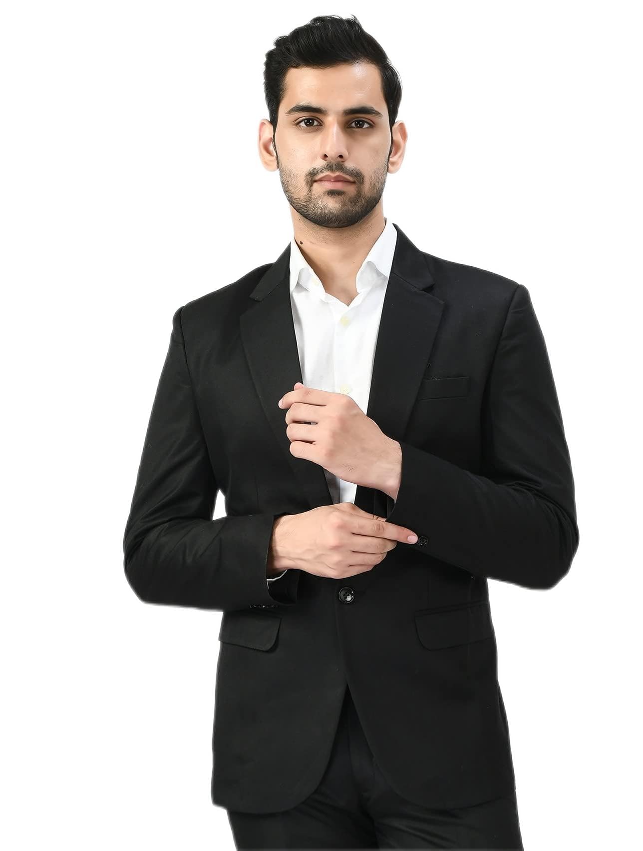 highek Men's Slim Fit Single Breasted Blazer-picture-33