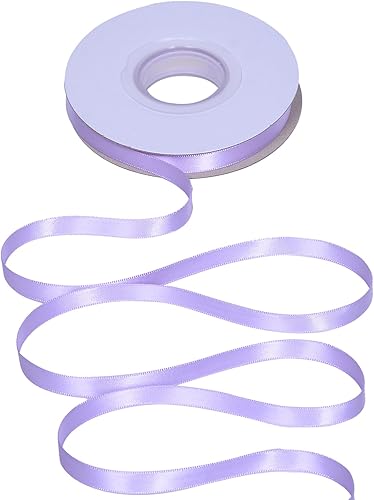 Miniatura 216 de YAMA Cinta de satén de doble cara, 7/8 pulgadas, 25 yardas para envolver regalos, color rosa