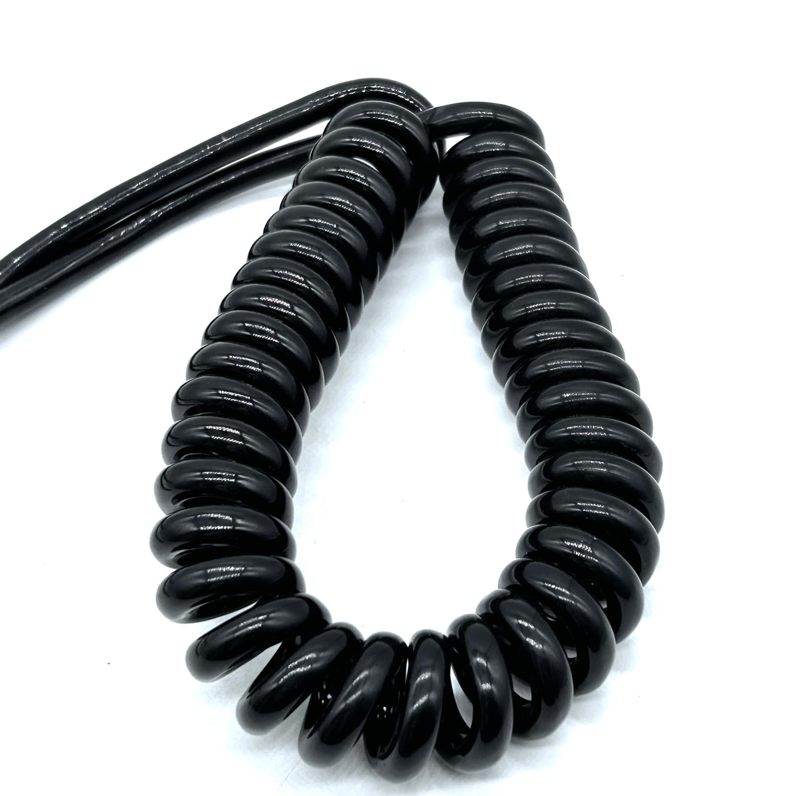 12 żył 18 AWG, 0,75 mm², sprężynowy sznurek spiralny, wytrzymały, chowany, skalowalny, przemysłowy elastyczny (stretch 3 metry)