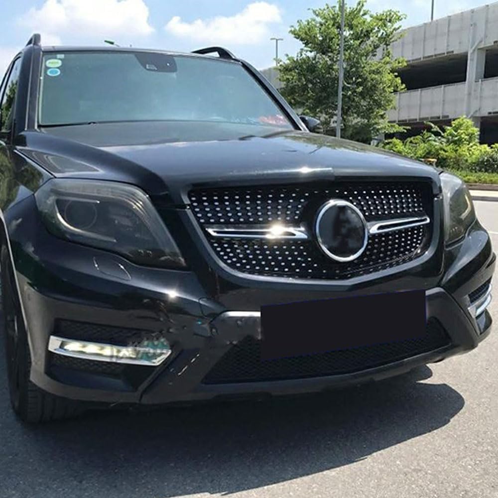 Griglia Paraurti Anteriore Auto per Mercedes Benz GLK Class X204 GLK250 GLK300 GLK350 2013-2015,Auto Griglia Radiatore,Mascherine Griglie del Cappuccio Protezione,Accessori Modificati