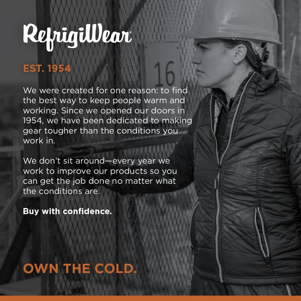RefrigiWear Women’s Quilted Jacket – Insulated Winter Coat with Reflective Lining, Zip Pockets & Thumbhole Cuffs - Image 5