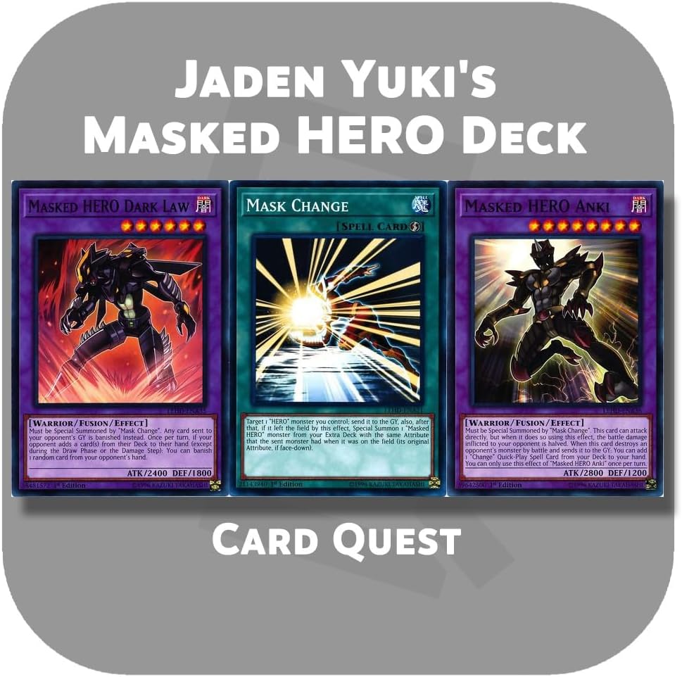 Generic Complete Custom Deck for Yu-Gi-Oh! GX - Jaden Yuki's Masked Hero & Elemental Hero Fusion Deck