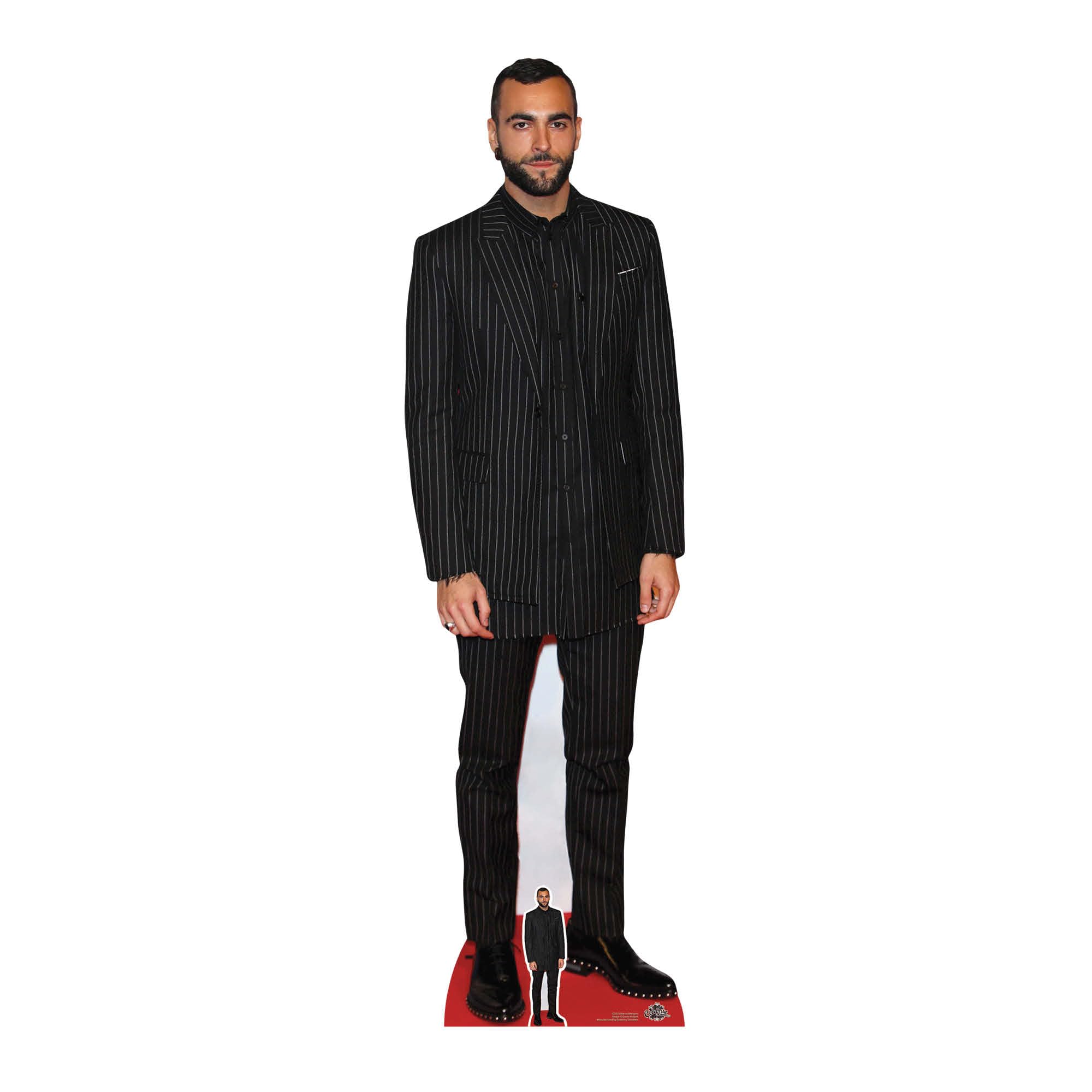 Star Cutouts CS819 Marco Mengoni Lifesize Cardboard Cutout with Free Mini – Eurovision Music Fan Display, Party Decoration & Event Prop