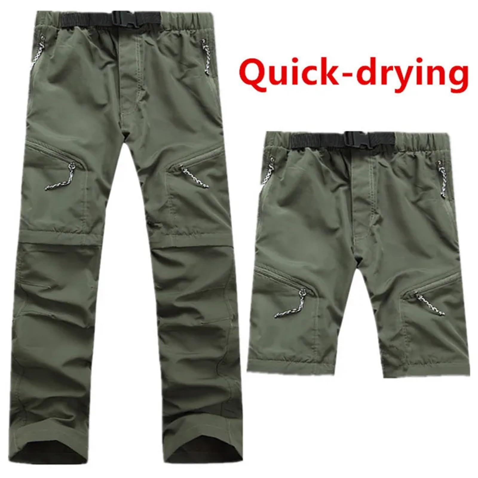Pantaloni da Uomo ad Asciugatura Rapida, Rimovibili, for Escursionismo, Campeggio, Estate, Traspiranti, Caccia, Arrampicata per L'alpinismo E L'escursionismo