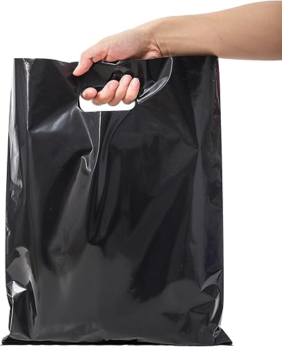 Miniatura 1 de ysmile Bolsa de plástico grande con asa bolsa de plástico para pequeñas empresas tienda minorista de polietileno troquelado de 158 x 196 pulgadas