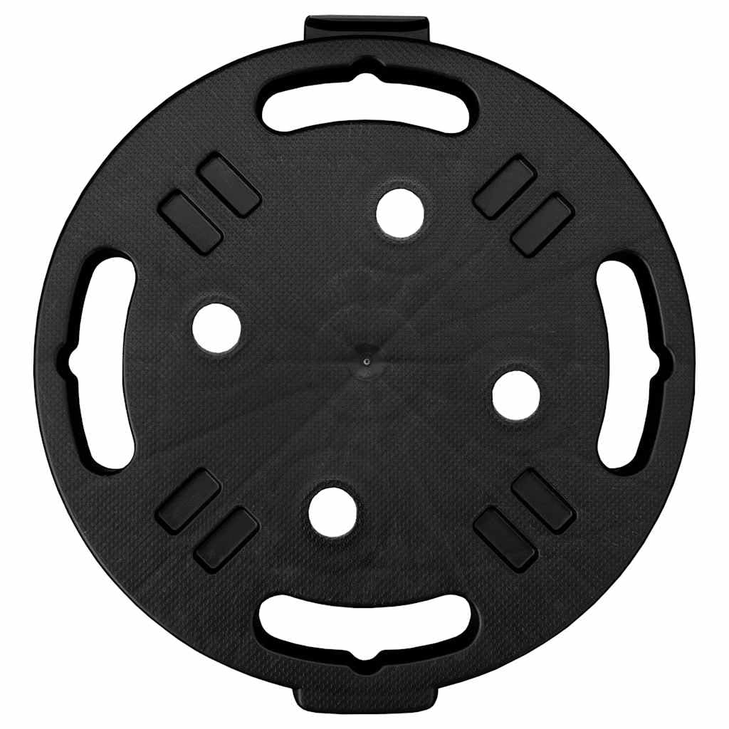 Pflanzenroller 2er Set, 30 cm Durchmesser, Schwarz, 170 kg Tragkraft, aus robustem PP für Gartenarbeit, Pflanzen und Töpfe, ideal für Innen- & Außenbereich