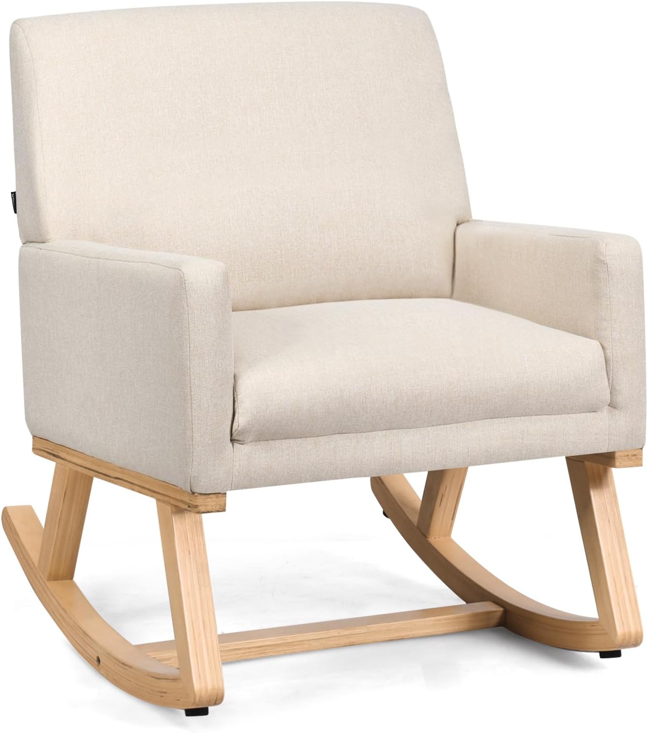 Fauteuil à Bascule Double Pour 2 Personnes - Coussin Épais 20cm, Cadre Métal - Capacité 320kg - Gris