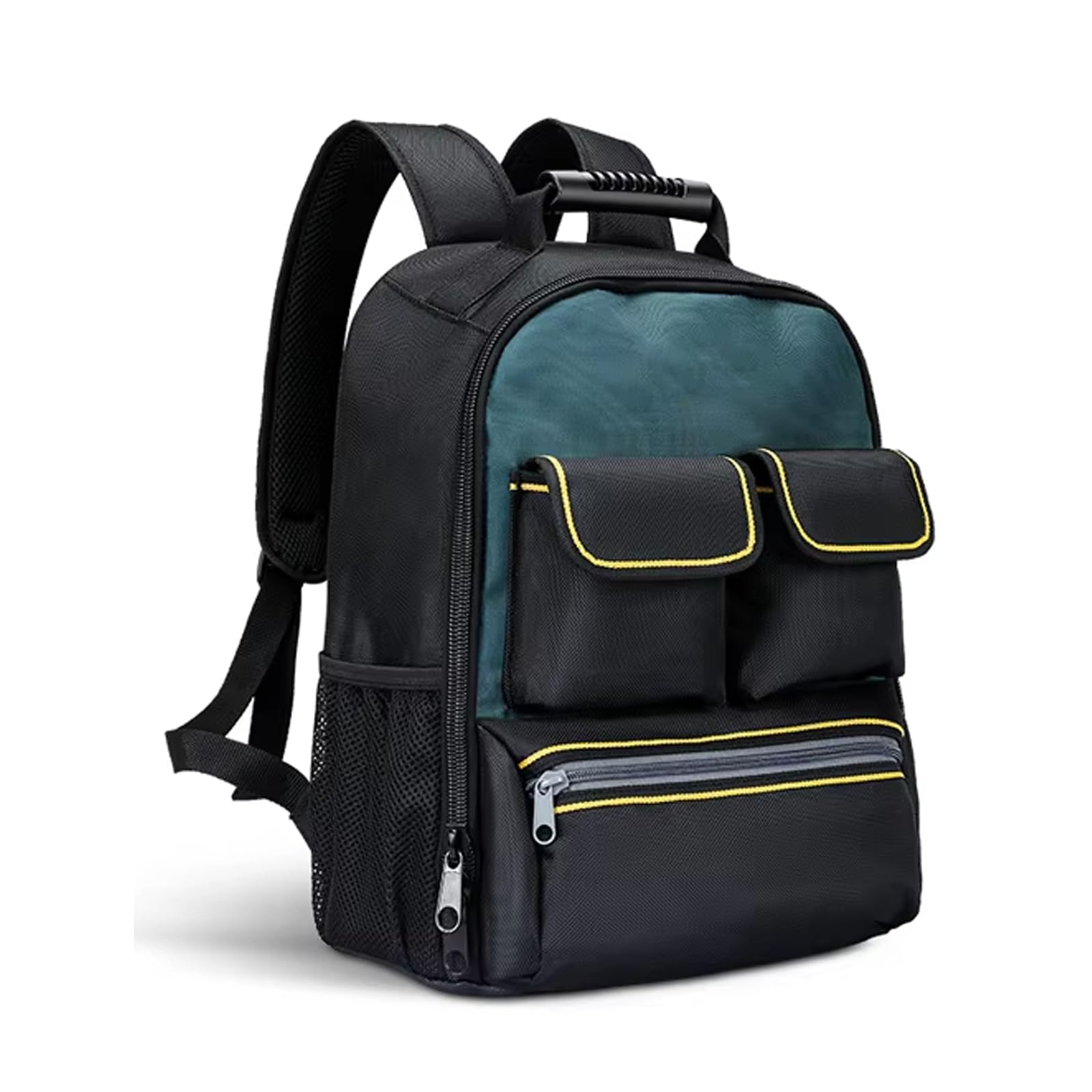 YHAILI Electrician Backpack Large Tool Bag for Multi Tool Storage with Waterproof Oxford Fabric and Ergonomic Shoulder Straps