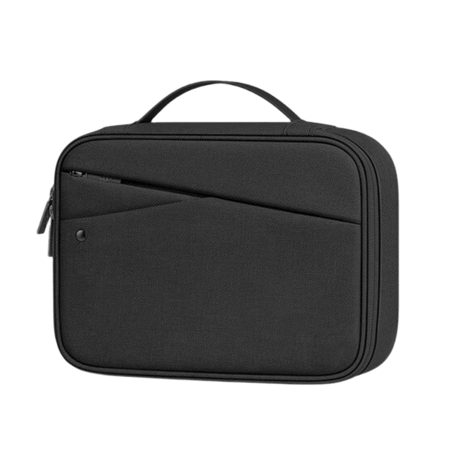 Borsa leggera a scomparto singolo, realizzata in resistente tessuto di nylon, ideale per accessori ordinati per cavi e auricolari