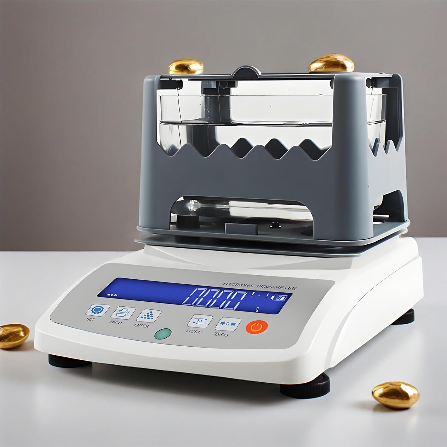 Gold Purity Tester, Automatic Gold Testing Kit,Gold Density Meter,Density Range 0.001~99.999g/Cm3, LCD Blue Light Screen | Pro Gold Purity Density Meter (300/0.01g)
