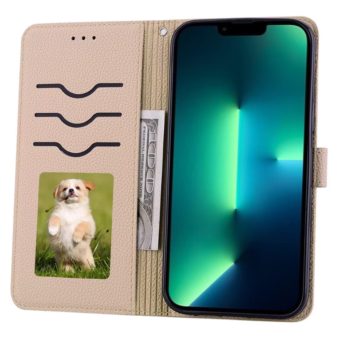 VQWQ Cover per Xiaomi Redmi A1 Plus, Custodia Portafoglio in Pelle PU Stampa Fiori Slot per Schede Libro Cavalletto Supporto Flip Case Wallet Cordino Chiusura Magnetica per Maschio Donna-[SJ]-Heart