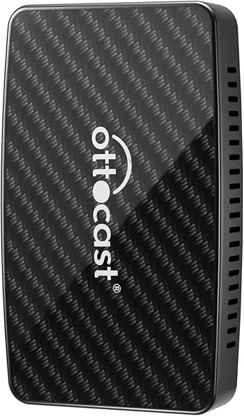 OTTOCAST Play2Video Pro – Wireless CarPlay & Android Auto Adapter with YouTube, Netflix, Spotify, IPTV | 5GHz WiFi, Auto Connect, No Delay | Compatible with OEM Wired CarPlay
